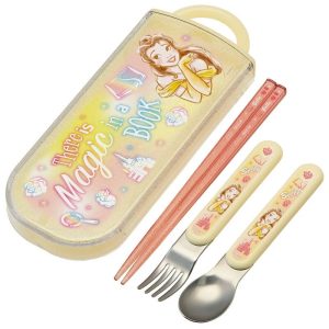 Skater 兒童餐具 ( 筷子、叉、匙 ) 三件套裝 – 迪士尼美女與野獸  -  LeStore.HK