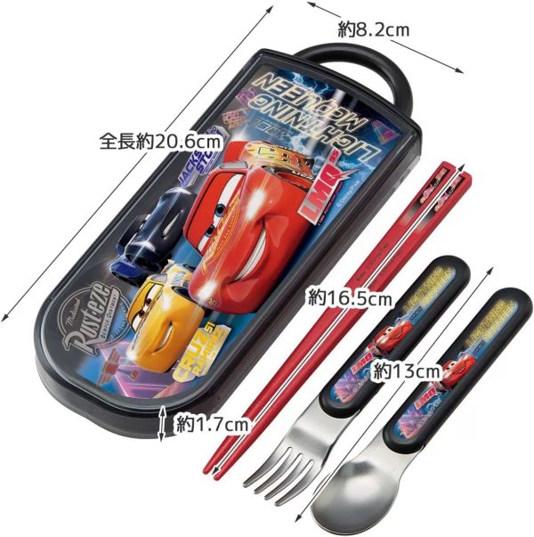 Skater 兒童餐具 ( 筷子、叉、匙 ) 三件套裝 – 迪士尼反斗車王  -  LeStore.HK 1