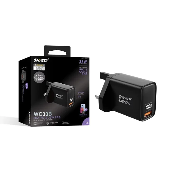 XPower WC33B 33W PD 3.0/PPS/QC 迷你充電器  -  LeStore.HK 1